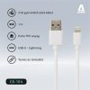 KAB AVAX CB104W PURE USB A-Lightning kábel, 2.1A, fehér - 1m