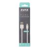 KAB AVAX CB124W PURE USB A-Lightning kábel, 2.1A, fehér - 2m