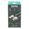 KAB AVAX AV900 PRIME HDMI 2.1 8K/60Hz ultra vékony cink ötvözetű sodorszálas kábel, asztroszürke