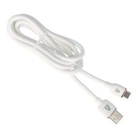 KAB AVAX CB620 CREAMY+ USB A - Type C gyorstöltő kábel, 2.4A, fehér-roséarany - 1,5m