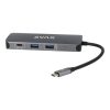 ADA AVAX HB612 CONNECT+ 8in1 Multi HUB 2xUSB 3.0, TypeC, HDMI(4K/60Hz), RJ45, TF/SD, PD 100W