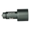 CHG AVAX CC680B CARLY+ USB A + Type C 140W autós töltő, fekete