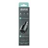 CHG AVAX CC680B CARLY+ USB A + Type C 140W autós töltő, fekete