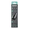 CHG AVAX CC665B CARLY+ USB A + Type C 83W autós töltő, fekete