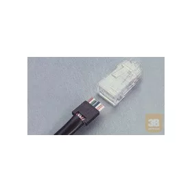  AMP RJ-45 dugasz, szálvezetővel, 8p., UTP, 24AWG vezetékhez (6-569278-3)