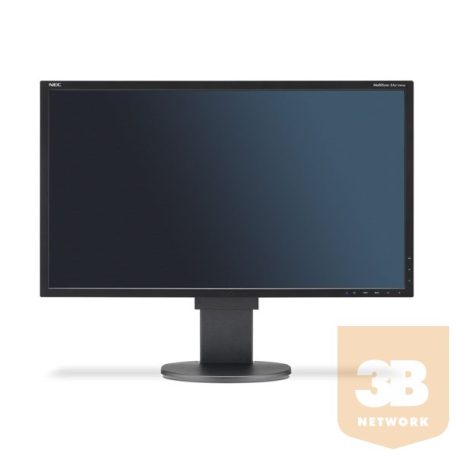 NEC Monitor 27" - MultiSync EA273WMi Fekete (IPS; 16:9; 1920x1080; 6ms; 250cd; Dsub, DVI, DP, HDMI, spkr., pivot)