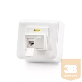   KELine 601120-AP + KEJ-C5E-U-TL(2) Modulo45 falon kívüli aljzat, Kategória 5E, 2xRJ45/u csatlakozóval