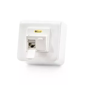   KELine 601120-AP + KEJ-C6-S-TL(2) Modulo45 falon kívüli aljzat, Kategória 6, 2xRJ45/s csatlakozóval