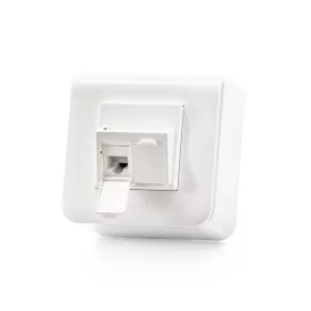  KELine 601120-AP + KEJ-C6-U-TL(2) Modulo45 falon kívüli aljzat, Kategória 6, 2xRJ45/u csatlakozóval