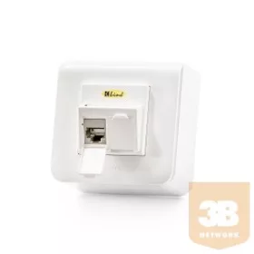   KELine 601120-AP + KEJ-CEA-S-10G(2) Modulo45 falon kívüli aljzat, Kategória 6A, 2xRJ45/s. csatlakozóval