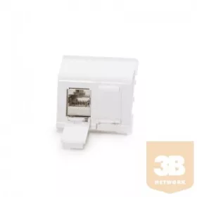   KELine 601122 + KEJ-C5E-S-TL(2) Legrand® MosaicTM kompatibilis fali aljzat, Kategória 5E, 2xRJ45/s, csatlakozóval