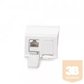   KELine 601122 + KEJ-C6-U-TL(2) Legrand® MosaicTM kompatibilis fali aljzat, Kategória 6, 2xRJ45/u, csatlakozóval