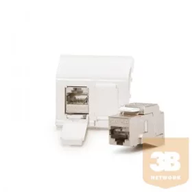   KELine 601122 + KEJ-C6A-S-10G(2) Legrand® MosaicTM kompatibilis fali aljzat, Kategória 6A, 2xRJ45/s, csatlakozóval