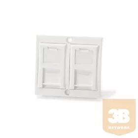   KELine 601150 + KEJ-C6-U-TL(2) Legrand® ValenaTM kompatibilis fali aljzat, Kategória 6, 2xRJ45/u csatlakozóval