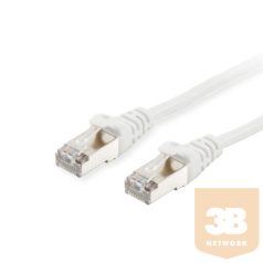  Equip Kábel - 606002 (S/FTP patch kábel, CAT6A, LSOH, PoE/PoE+ támogatás, fehér, 0,5m)
