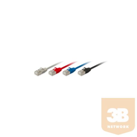 Equip Slim Kábel - 606134 (S/FTP patch kábel, Vékony, CAT6A, Réz, LSOH, 10Gb/s, kék, 1m)