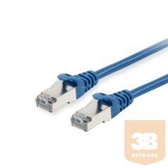   Equip Kábel - 606201 (S/FTP patch kábel, CAT6A, LSOH, PoE/PoE+ támogatás, kék, 0,25m)