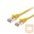 Equip Kábel - 606303 (S/FTP patch kábel, CAT6A, LSOH, PoE/PoE+ támogatás, sárga, 1m)