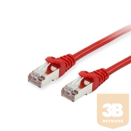 Equip Kábel - 606503 (S/FTP patch kábel, CAT6A, LSOH, PoE/PoE+ támogatás, piros, 1m)