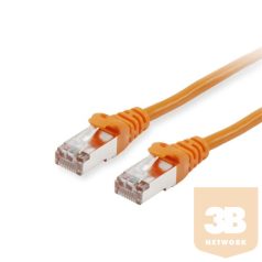   Equip Kábel - 606601 (S/FTP patch kábel, CAT6A, LSOH, PoE/PoE+ támogatás, narancssárga, 0,25m)