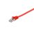 Equip Kábel - 607620 (U/FTP Flat/Lapos patch kábel, CAT6A, Réz, LSOH, piros, 1m)