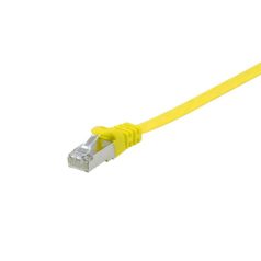   Equip Kábel - 607660 (U/FTP Flat/Lapos patch kábel, CAT6A, Réz, LSOH, sárga, 1m)