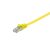 Equip Kábel - 607660 (U/FTP Flat/Lapos patch kábel, CAT6A, Réz, LSOH, sárga, 1m)