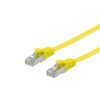 Equip Kábel - 607664 (U/FTP Flat/Lapos patch kábel, CAT6A, Réz, LSOH, sárga, 5m)