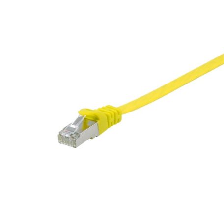 Equip Kábel - 607666 (U/FTP Flat/Lapos patch kábel, CAT6A, Réz, LSOH, sárga, 10m)