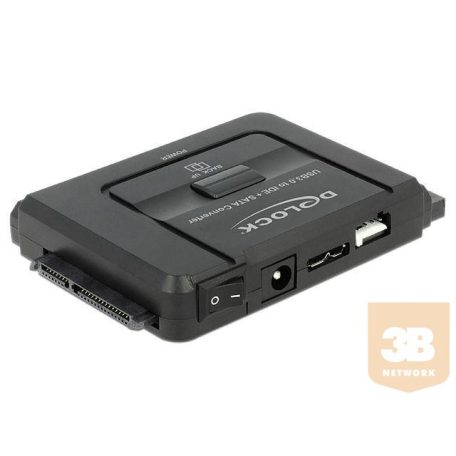 Delock Converter USB 3.0 to SATA 6 Gb/s / IDE 40 pin / IDE 44 pin with backup