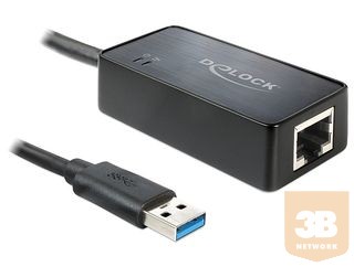 Delock adapter, USB 3.0 -> Gigabit LAN 10/100/1000 Mb/s