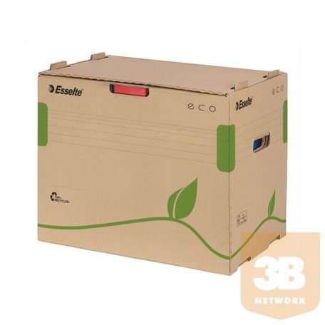 ESSELTE Archiváló konténer, újrahasznosított karton, iratrendezőnek,"Eco", barna