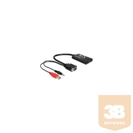 Delock 62408 VGA to HDMI Adapter with Audio