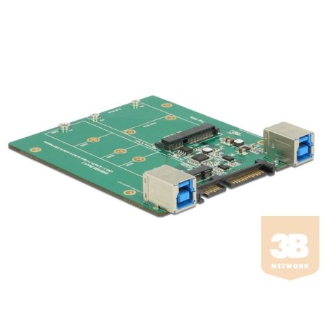 ADA Delock 62732 SATA-átalakító / USB 3.1 B-típusú csatlakozóhüvely > M.2 / mSATA nyílás