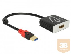 Delock 62736 USB3.0 A csatl. dugó > HDMI csatl. hüvely adapter