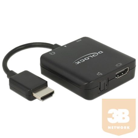 ADA Delock 62784 HDMI-hangkivonatoló, 4K, kompakt