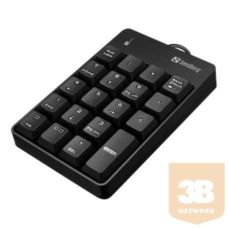 SANDBERG Billentyűzet, USB Wired Numeric Keypad