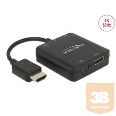   Delock Átalakító - 63276 (HDMI-A, USB Micro-B -> HDMI-A, 3,5 Jack, Toslink, fekete)