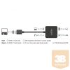 Delock Átalakító - 63276 (HDMI-A, USB Micro-B -> HDMI-A, 3,5 Jack, Toslink, fekete)