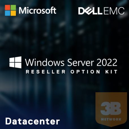 DELL EMC szerver SW - ROK Windows Server 2022 ENG, Datacenter 16 core add License.