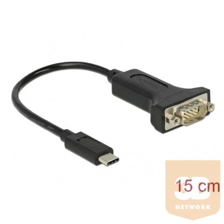 ADA Delock 63908 USB-C > 1 db soros DB9 RS-232 adapter