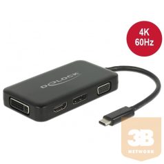   ADA Delock 63929 USB-C átalakító - VGA - HDMI - DVI - DisplayPort