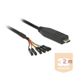   KAB Delock 63946 USB-C 2.0 M > LVTTL 3.3V 6 pin pin header female konverter - 2m