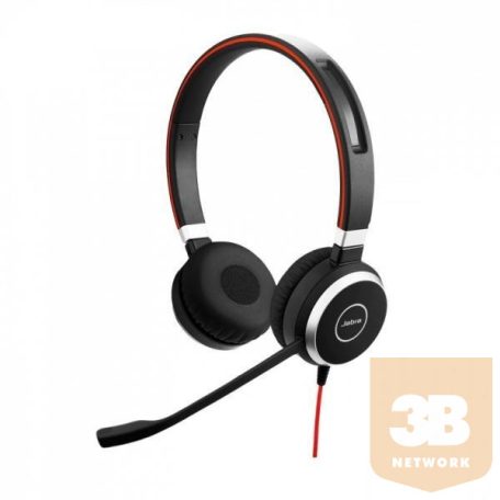 JABRA Fejhallgató - Evolve 40 MS Stereo USB-C  Bluetooth Vezeték Nélküli, Mikrofon