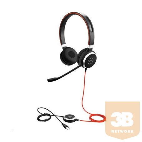 JABRA Fejhallgató - Evolve 40 UC Duo Stereo Vezetékes, Mikrofon
