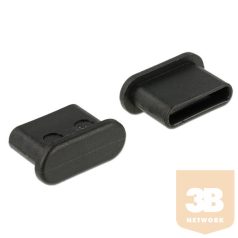   Delock Porvédő USB Type-C  kimenethez fogantyú nélkül 10 darab fekete