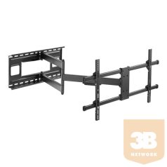   Equip TV Fali konzol - 650327 (43"-80", Max.: 50kg, dönthető, forgatható, fekete)