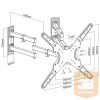 Equip TV Fali konzol - 650328 (23"-55", Max.: 45kg, dönthető, forgatható, sarokba szerelhető, fekete)