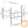 Equip TV Fali konzol - 650341 (32"-55", Max.: 35kg, dönthető, forgatható, fekete)