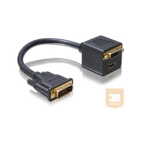 Delock adapter, DVI-D -> DVI-D (24+1)+ HDMI
